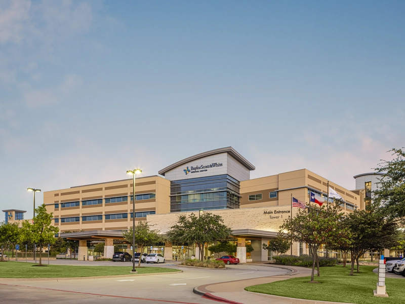 An exterior photo of Baylor Scott and White Grapevine hospital