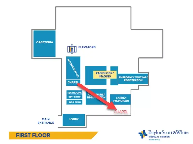 Chapel Relocation map