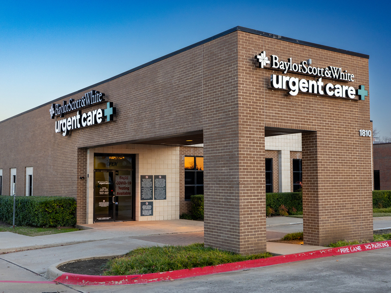 Entrance to Urgent Care+ in Richardson, TX