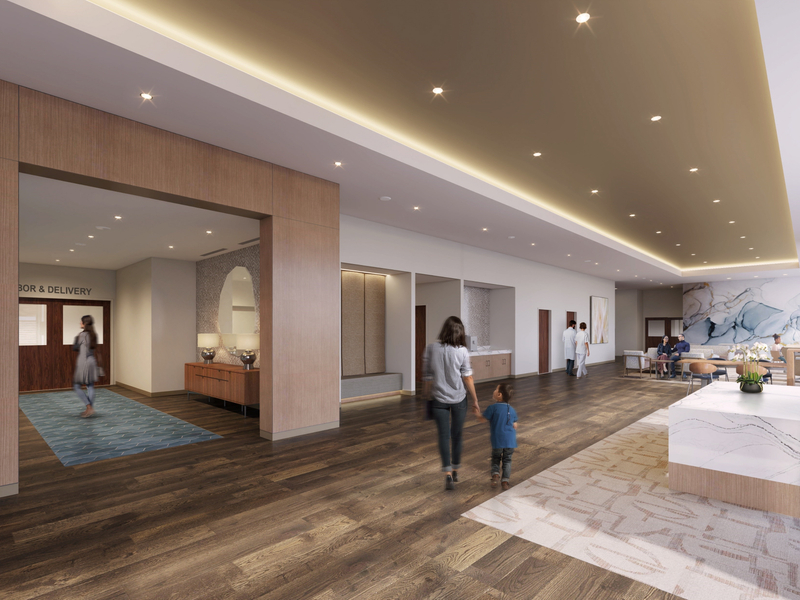 New Labor and delivery patient lobby at Baylor Scott & White Medical Center - Frisco at PGA Parkway