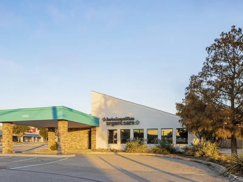 Entrance to Baylor Scott & White Urgent Care+ Plano