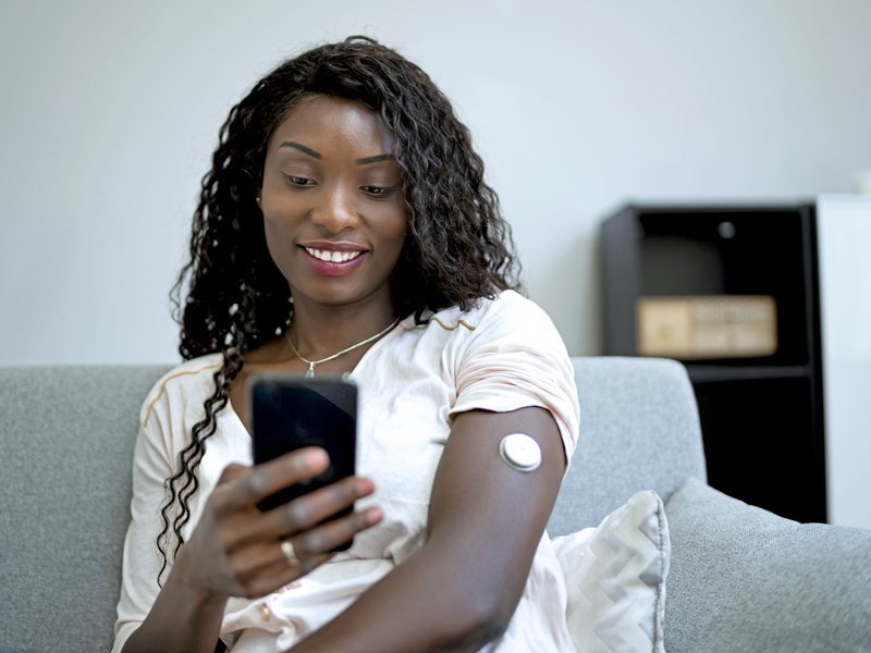 Atrial fibrillation (AFib) patient relaxing on the couch