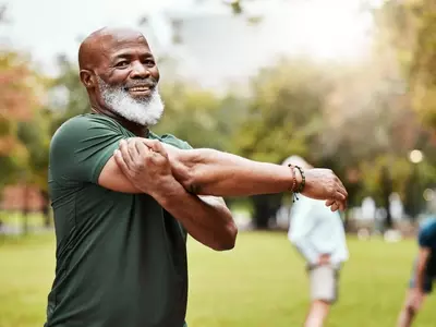 Active man living well after a heart attack