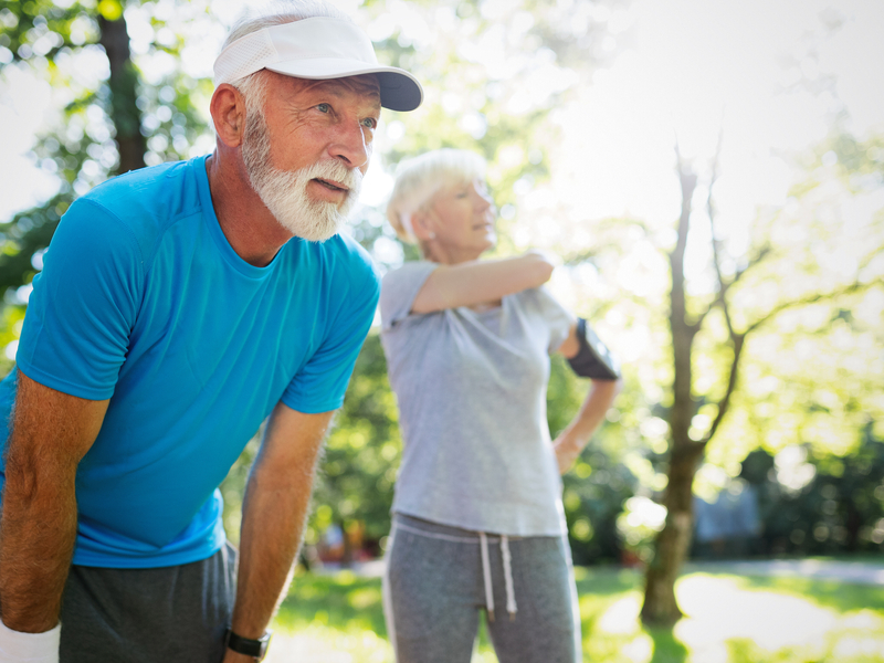 older gentleman enjoying the outdoors after receiving treatment for Arteriosclerosis