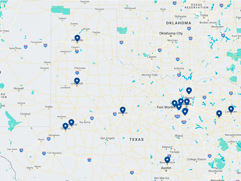 Transplant outreach locations