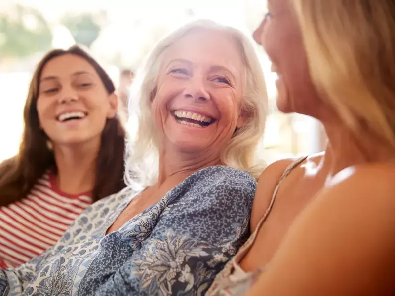 multigenerational family of women